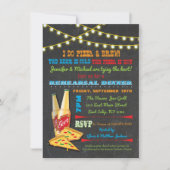 Ich mache Pizza und Brew Probe Dinner Einladungen (Vorderseite)