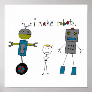 Ich mache Roboter (Junge) Poster