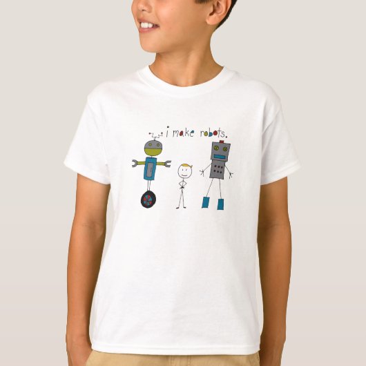 Ich mache Roboter (Junge) T-Shirt (Vorderseite)