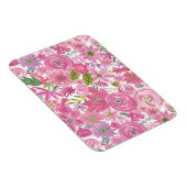 Ich mache rosa, florales Muster Magnet (Rechte Seite)