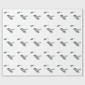 Ich mache Schwarz auf Weiß Geschenkpapier (Flach)