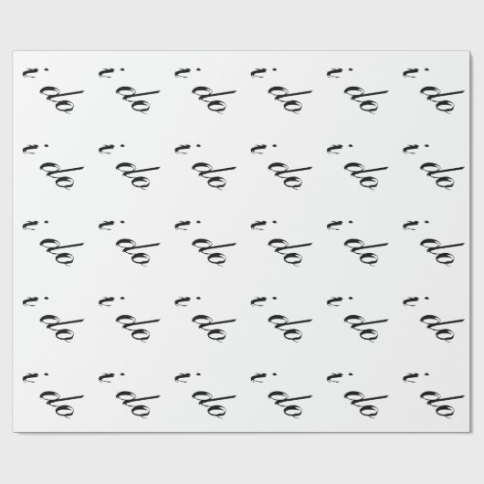 Ich mache Schwarz auf Weiß Geschenkpapier (Flach)