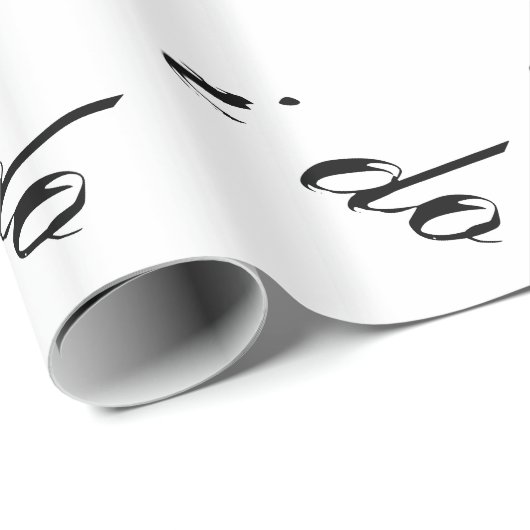 Ich mache Schwarz auf Weiß Geschenkpapier (Rolleneckpunkt)