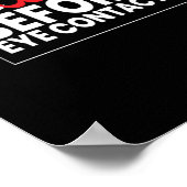 Ich mache Shoecontact Sneaker Sneakers Schuhe Poster (Ecke)