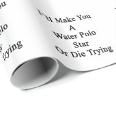 Ich mache Sie einen Wasser-Polo-Stern oder die das Geschenkpapier (Rolleneckpunkt)