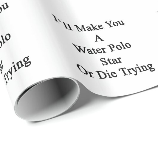 Ich mache Sie einen Wasser-Polo-Stern oder die das Geschenkpapier (Rolleneckpunkt)