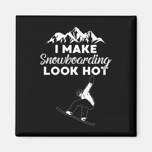 Ich mache Snowboarden zum Boarding Magnet (Vorne)