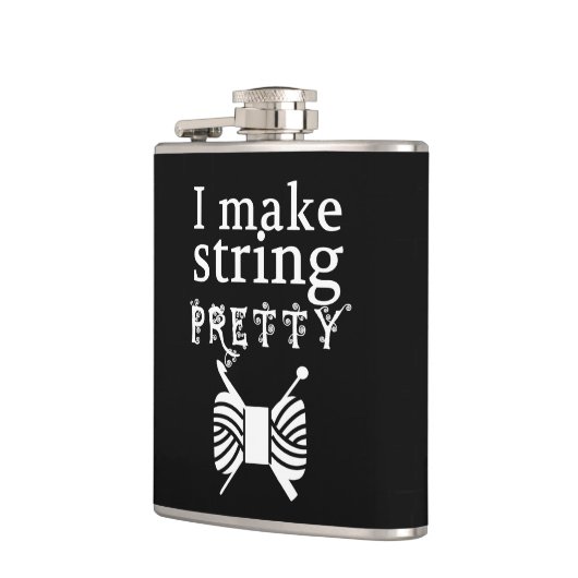 Ich mache String Hübsches Garnhandwerk {Dark} Flachmann (Links)