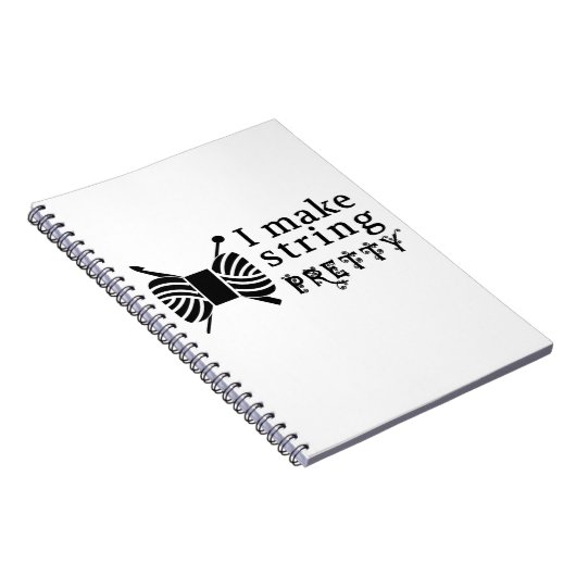 Ich mache String Hübsches Handwerk und Garne Notizblock (Rechte Seite)