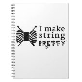 Ich mache String Hübsches Handwerk und Garne Notizblock (Vorderseite)