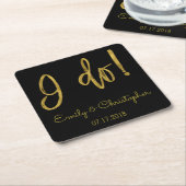 Ich mache Untersetzer mit Gold Foil und Black Wedd (angewinkelt)