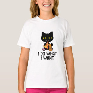 Ich mache, was ich gewollt habe Katzen lieben De T-Shirt