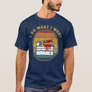Ich mache, was ich Horror Movie Clap Board Familie T-Shirt