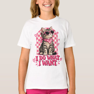 Ich mache was ich will Freche Katze Lustige Katzen T-Shirt