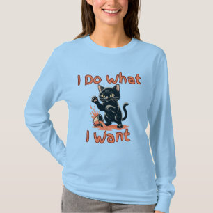 Ich mache was ich will Katze Hut – Lustige freche T-Shirt