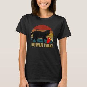 Ich mache was ich will Katze Roter Becher  Katzenv T-Shirt