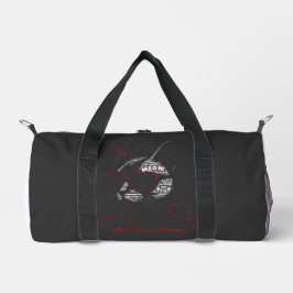 Ich mache, was ich will Katze Typografie Duffle Bag