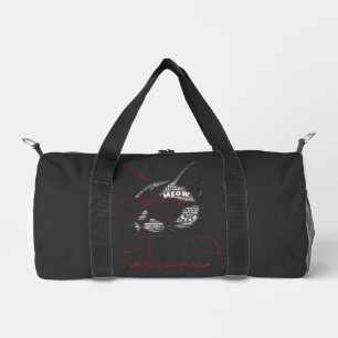 Ich mache, was ich will Katze Typografie Duffle Bag