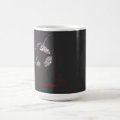 Ich mache, was ich will Katze Typografie Kaffeetasse (Mittel)