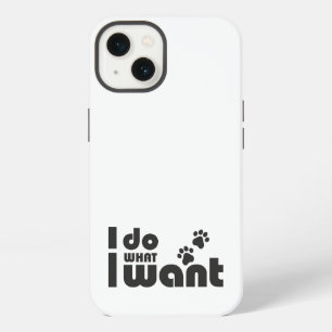 Ich mache was ich will, lustige Katze Hund Haustie iPhone 13 Hülle