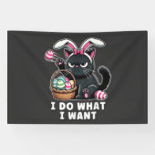 ich mache was ich will Ostern Katze Banner (Horizontal)