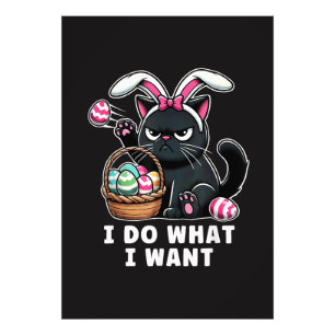 ich mache was ich will Ostern Katze Fotodruck