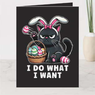 ich mache was ich will Ostern Katze Karte