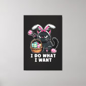 ich mache was ich will Ostern Katze Leinwanddruck (Vorderseite)