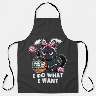 ich mache was ich will Ostern Katze Schürze