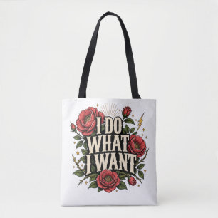 Ich mache, was ich will Vintage-Rosen-Botanik-Stat Tasche