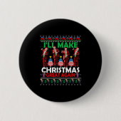 Ich mache Weihnachten wieder großartig Santa Trump Button (Vorderseite)