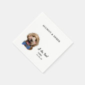 Ich mache zu Niedliche Template Cat Dog Foto Hochz Serviette (Ecke)