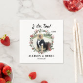 Ich mache zu Niedliche Template Cat Dog Foto Hochz Serviette (Beispiel)