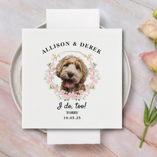 Ich mache zu Niedliche Template Cat Dog Foto Hochz Serviette