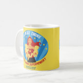 Ich mache Zwillinge - was ist Ihre Supermacht? Kaffeetasse (Vorderseite Links)