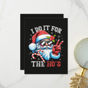 Ich mach's für die Huren Lustiger Weihnachtsmann S Dankeskarte