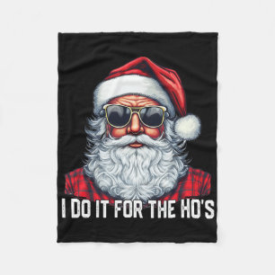 Ich mach's für die Huren Santa Weihnachten Fleecedecke