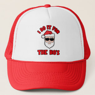 Ich mach's für die Mädels Santa Screwball Graphics Truckerkappe