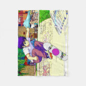 Ich mach's - Junge Skateboarder Fleecedecke (Vorderseite)