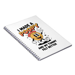 Ich machte ein Kackhaufen und mein Bauch fühlte si Notizblock