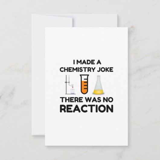 Ich machte einen Chemie-Joke Dankeskarte (Vorderseite)