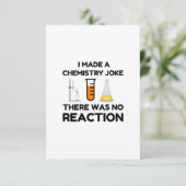 Ich machte einen Chemie-Joke Dankeskarte (Stehend Vorderseite)