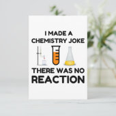 Ich machte einen Chemie-Joke Dankeskarte (Stehend Vorderseite)
