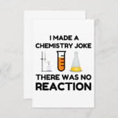 Ich machte einen Chemie-Joke Dankeskarte (Vorne/Hinten)