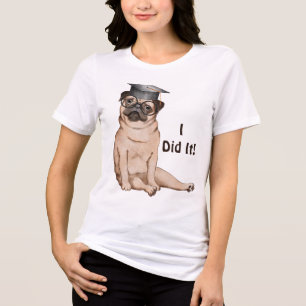 Ich machte es Graduate Dog Tri-Blend Shirt