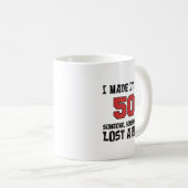 Ich machte es zu 50 jemandem, der einen Wettkampfa Kaffeetasse (VorderseiteRechts)