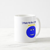 Ich machte mein erstes Kommunions-Blau Kaffeetasse (VorderseiteRechts)