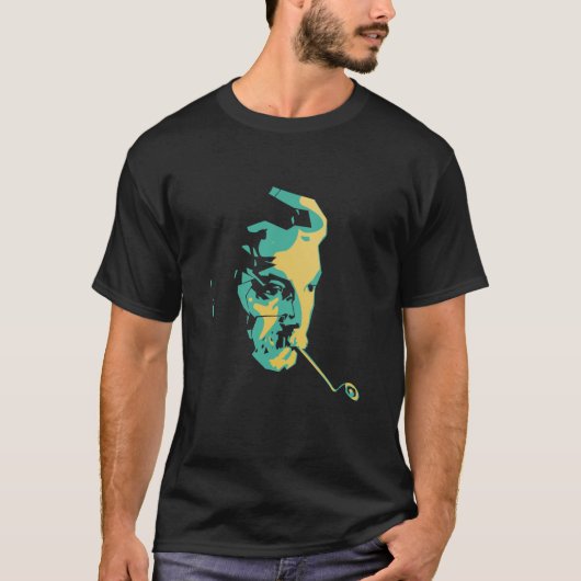 Ich machte mich sehr klein Georges Brassens Dj Ele T-Shirt (Vorderseite)