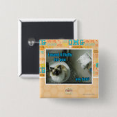 Ich maed es flaumiger Pelz Sie Button (Vorne & Hinten)