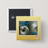 Ich maed es flaumiger Pelz Sie Button (Vorne & Hinten)